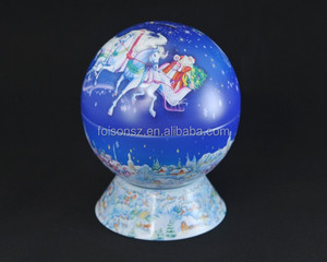 กล่องดีบุกทรงลูกบอลทำจากโลหะรีไซเคิลได้โลโก้ตามสั่งกล่องของขวัญคริสต์มาสกระป๋องไอเดียสำหรับลูกกวาดและของขวัญอื่นๆ - Product Image 6