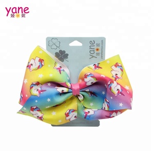 Tùy Chỉnh Dễ Thương <span class=keywords><strong>Kid</strong></span> Unicorn In Bowknot Lớn Jojo Siwa Cung - Product Image 1