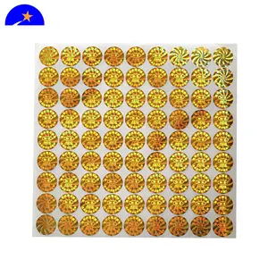 Make your own secure genuine round gold hologram stickers,hologram pakistan 3d hologram security sticker