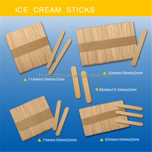 Bâtonnets de crème glacée jetables naturelles, inachevé, bricolage, pièces - Product Image 6