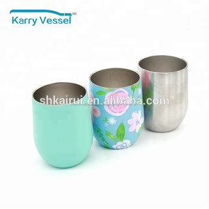 Double Paroi En Acier Inoxydable Isolation Sous Vide Incassable <span class=keywords><strong>Sans</strong></span> <span class=keywords><strong>Pied</strong></span> Potable Gobelets de <span class=keywords><strong>Vin</strong></span> avec Couvercle - Product Image 2