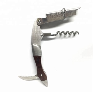 OEM vente en gros tout-en-un durable drôle en acier inoxydable multifonctionnel ouvre-bouteille qualité garantie tire-bouchon argent bon - Product Image 4