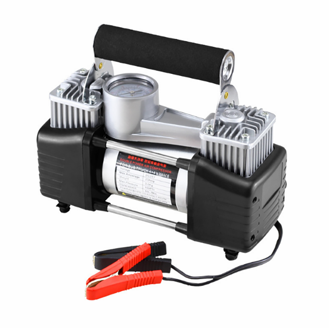 Heavy Duty Double Cylinder Tire Tyre Inflator Portable Mini Car Pump 12v Digital Car Air Compressor