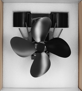 Ventilateur de poêle magnétique à économie d'énergie silencieux pour cheminée de foyer à bois, poêle à granulés, alimenté par la chaleur, 4 pales, <span class=keywords><strong>Ecofan</strong></span> - Product Image 6