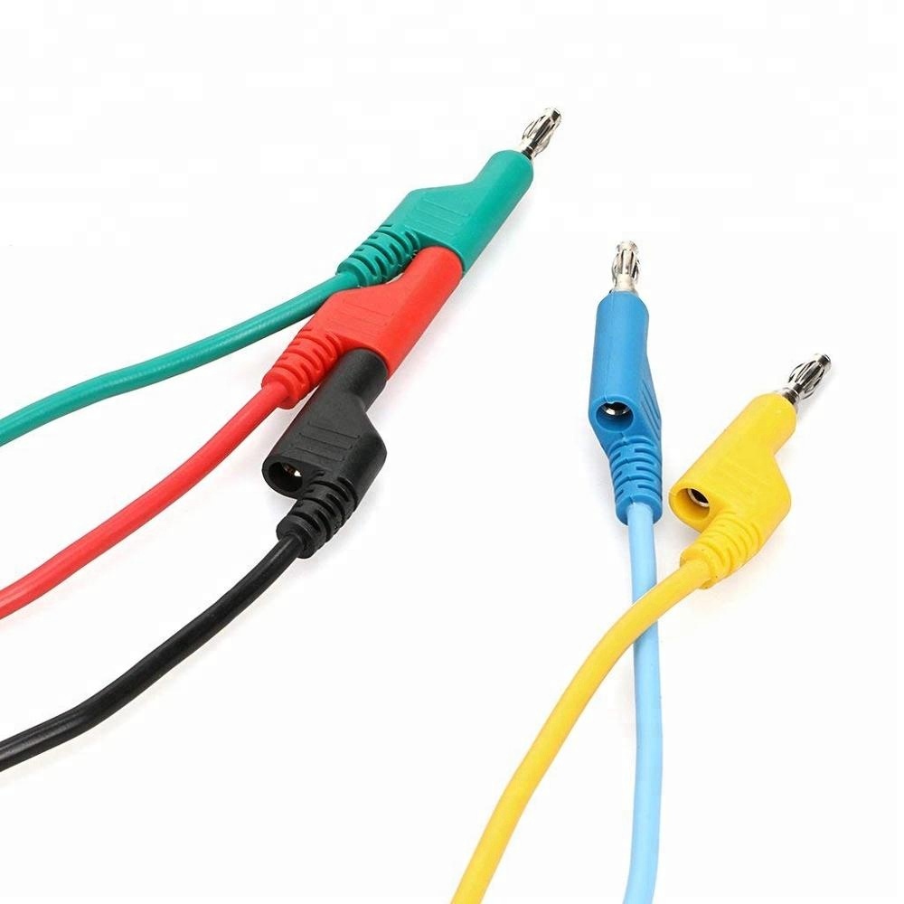 4,0 мм Штабелируемый провод с банановым штекером, мягкий силиконовый испытательный кабель, провод для мультиметра