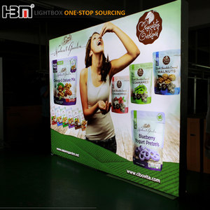 Đôi Bên Khung Nhôm Triển Lãm Tường Led Cạnh Thắp Sáng Vải Nhôm Không Khung Lightbox - Product Image 6