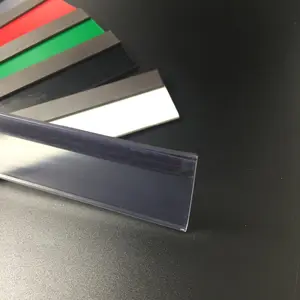 Metall gestell Kunststoff PVC Daten streifen/PVC Preis schildhalter Supermarkt Regal Etiketten halter mit Magnet