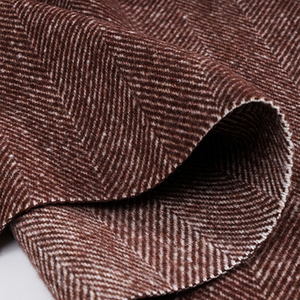 फैशन 20% ऊन 80% रासायनिक फाइबर के लिए herringbone ट्वीड कपड़े सूट कोट