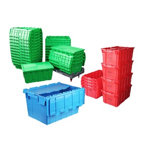 Turnover Box Logistics Box Attached Lid Containers Plastic Storage Box