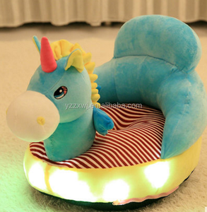 Canapé en <span class=keywords><strong>peluche</strong></span> pour enfants, échantillon gratuit, canapé animal lion doux et scintillant, chaise bébé lion lumineuse - Product Image 3