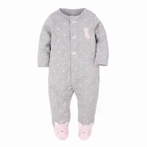 Pyjama à manches longues pour bébés garçons et filles, motif Animal, barboteuse de sommeil, jeu,