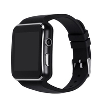 Montre connectée X6 avec carte SIM, écran incurvé IPS HD, synchronisation des SMS, Facebook, Whatsapp, prise en charge de la carte SIM et de la carte TF pour Android et iOS