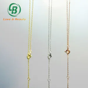 Fashion jewellery necklace china factory 925 sterling silver necklace chain women