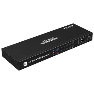 TESmart rafa yüksek kalite 8 Port USB HDMI IP RS232 IR KVM Switch ile 4k anahtarı