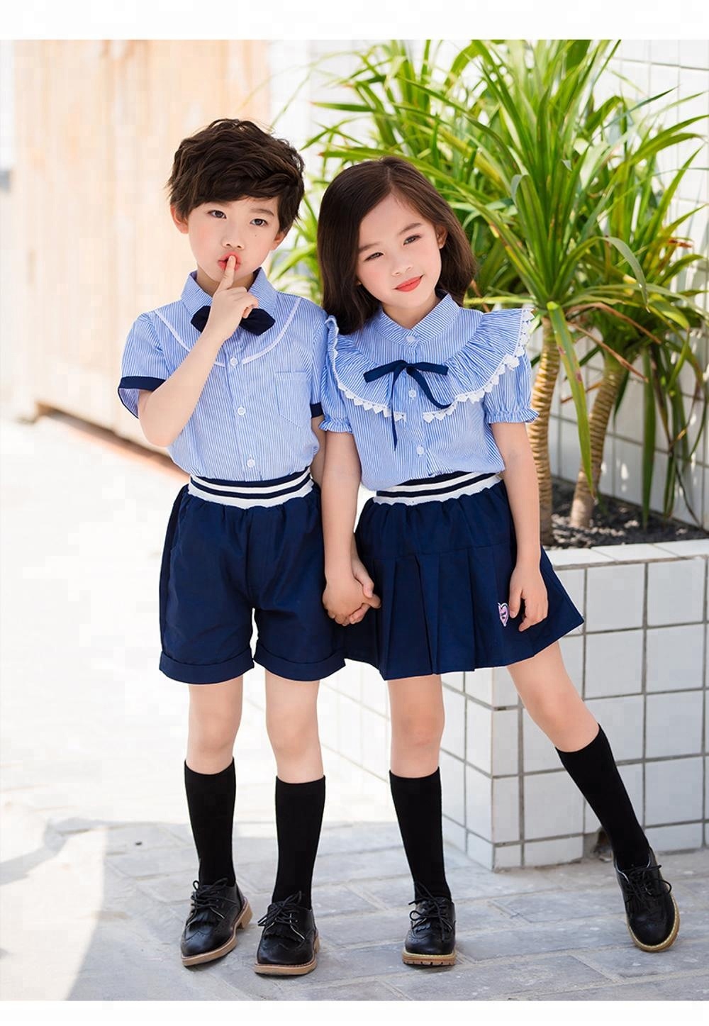 Uniforme Escolar Feminino/ Conjunto de Roupas de Verão para Crianças OEM  Bordado Pedido em Lote| Alibaba.com, image size:1000x1447