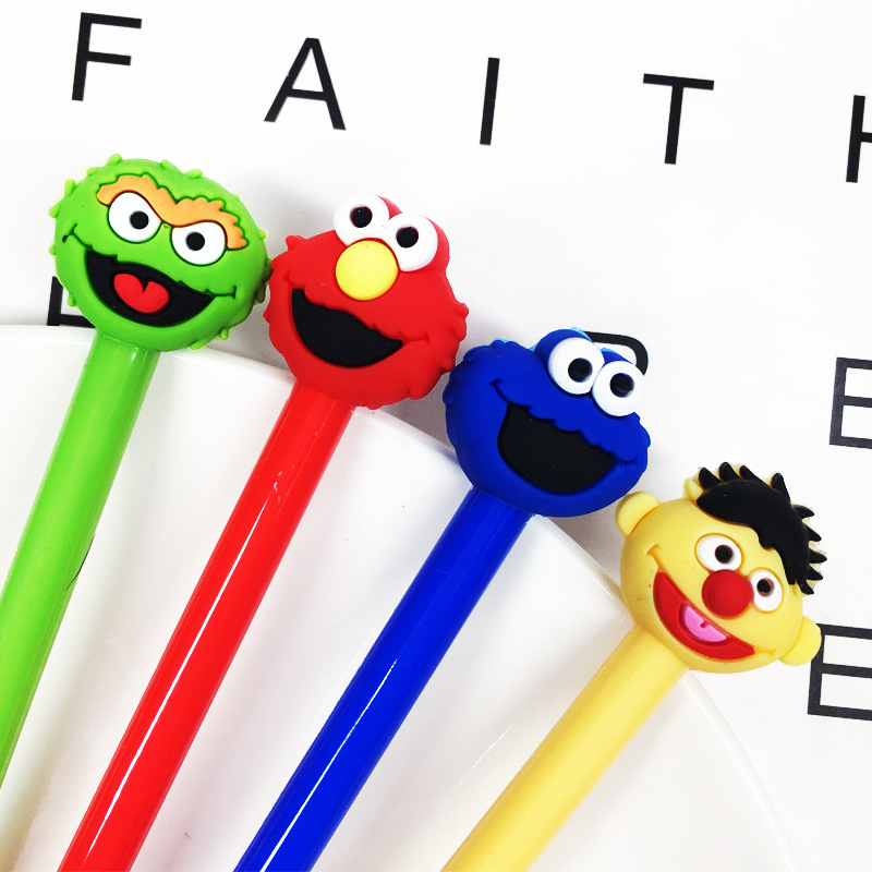 Шариковая ручка Улица Сезам, мультяшная Шариковая ручка для офиса, Подарочные принадлежности
