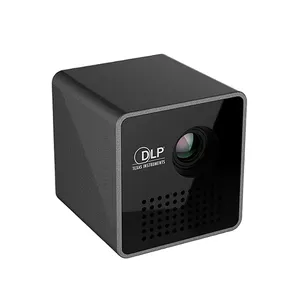 Mini DLP Full HD 1080P เครื่องยนต์ Mini LED แบบพกพา P1 Cube โปรเจคเตอร์