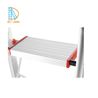 Échelle de ménage pliable en aluminium, escalier légers et debout, 6 marches