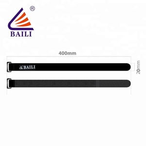 Kauçuk kaplama magic bant kanca ve döngü kablo bağı <span class=keywords><strong>2</strong></span> "plastik toka ile - Product Image 5