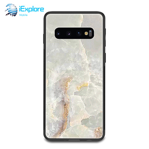 IExplore fabricant mode marbre <span class=keywords><strong>motif</strong></span> étui en <span class=keywords><strong>verre</strong></span> <span class=keywords><strong>trempé</strong></span> pour Samsung S9 S10 S10 plus S10e M10 M20 A30iPhone 8 X XS - Product Image 3