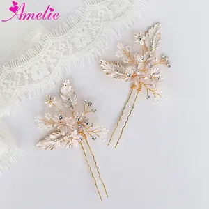 Abito da sposa Delicato Clip di Capelli di Pin Accessori di Cerimonia Nuziale Del Partito Headwear Del Bambino Doccia Bobby Pin di Capelli Delle Donne Forchette