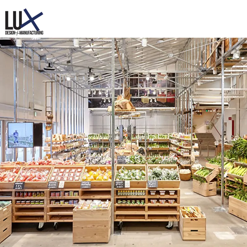 LUX-escaparate de frutas y verduras personalizado, decoración de frutas