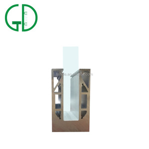 GD de cristal de aluminio de la balaustrada barandilla Precio de aluminio perfil de canal <span class=keywords><strong>para</strong></span> barandilla de vidrio - Product Image 2