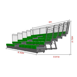 Retractable <strong>bleachers</strong> for sale yourease indoor <strong>foldable</strong> q235 steel support oem customized - Product Image 1