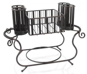 Fabricación de Metal apilable Buffet Caddy Soporte para utensilios Encimera Mesa Cubiertos Organizador Estante - Product Image 2