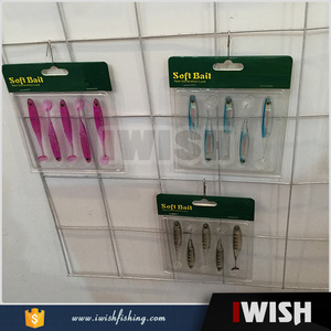 Bourré d'action Appât Jaune Rouge Rose Blanc Doux Queue <span class=keywords><strong>Natation</strong></span> Ver Leurre De Pêche - Product Image 2