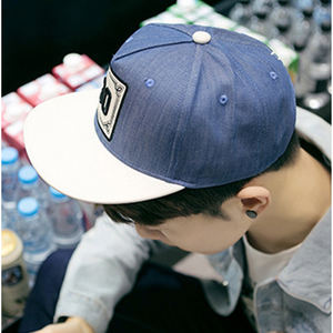 Sombrero de tela vaquera personalizado, 5 paneles, bordado, Logo Hip Hop, Snapback, venta al por mayor - Product Image 5