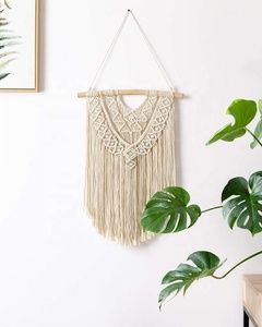 Moderne Boho Chic Macramé Tenture Murale Fait Main Coton Biologique Écologique Décoration de Maison Nouveau Design INS Style Cadeau de Maison - Product Image 3