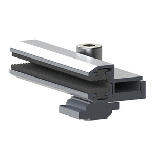 Đôi Kính Solar Panel Kẹp Không Khung Nhôm Mỏng Phim End Kẹp - Product Image 3