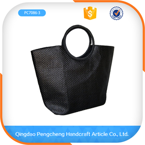 2016 venta caliente del nuevo diseño de <span class=keywords><strong>ganchillo</strong></span> bolsa de paja de papel con asa - Product Image 3