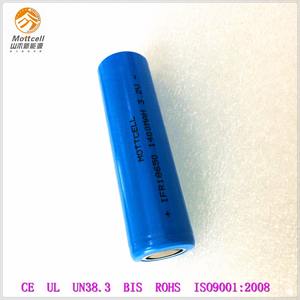 IFR 18650 1400 mAh 3.2 V li-ion reachargeable batería para pequeños electrodomésticos - Product Image 6