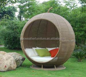 Meubles d'extérieur, canapé en rotin tressé style pomme - Product Image 2