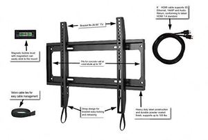 32 "-80" Noir Universel Plat Plasma <span class=keywords><strong>Mur</strong></span> Lcd Tv Mount Bracket à <span class=keywords><strong>Vendre</strong></span> - Product Image 4