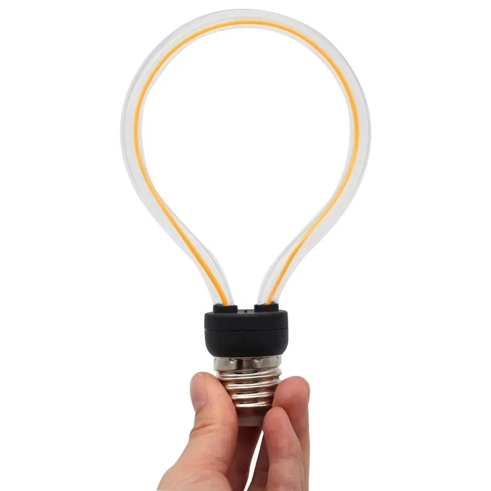 Tonghua 2019 Yeni Yumuşak LED filament ampul Yuvarlak Şekilli Plastik Kaplı Vintage Renkli 4W 220V E27 Ev Dekoratif Kolye lambası