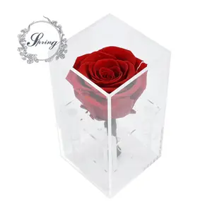 Fiore di visualizzazione negozio di fiori conservati in scatola acrilico per negozio di fiori - Product Image 1