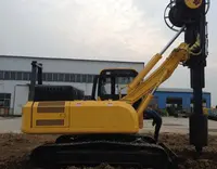 hydraulic auger drilling rig / pile driving machine / screw pile driver