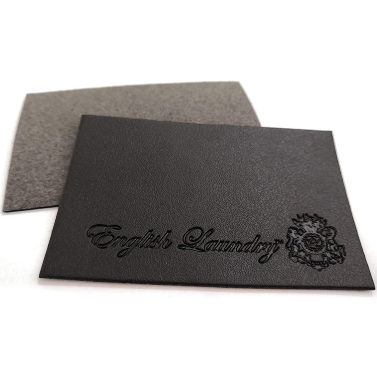 Лучшая цена, пользовательский бренд, джинсы, одежда, бирка для одежды, этикетка из ПУ с тиснением, металлическая кожаная нашивка для одежды