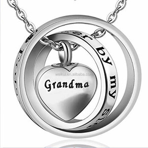 Bijoux <span class=keywords><strong>de</strong></span> crémation <span class=keywords><strong>maman</strong></span>/<span class=keywords><strong>papa</strong></span>/grand-mère pour cendres ~ toujours dans mon cœur ~ pendentif <span class=keywords><strong>de</strong></span> collier souvenir commémoratif - Product Image 1