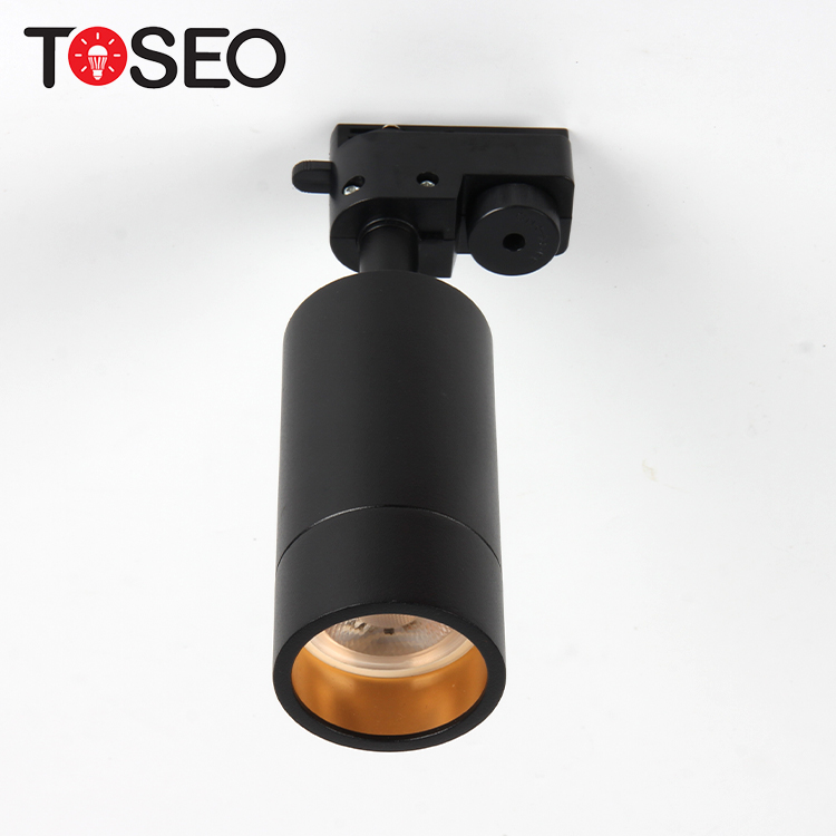 Pure Aluminium Magnetic Track Light Gu10 Fixture Spot Light Track Adjustable Angle 90 Degree