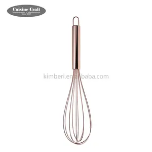 מכירה לוהטת 5 חוטים 9 ''נירוסטה מקצף ידני ביצת whisk עם סיליקון ידית