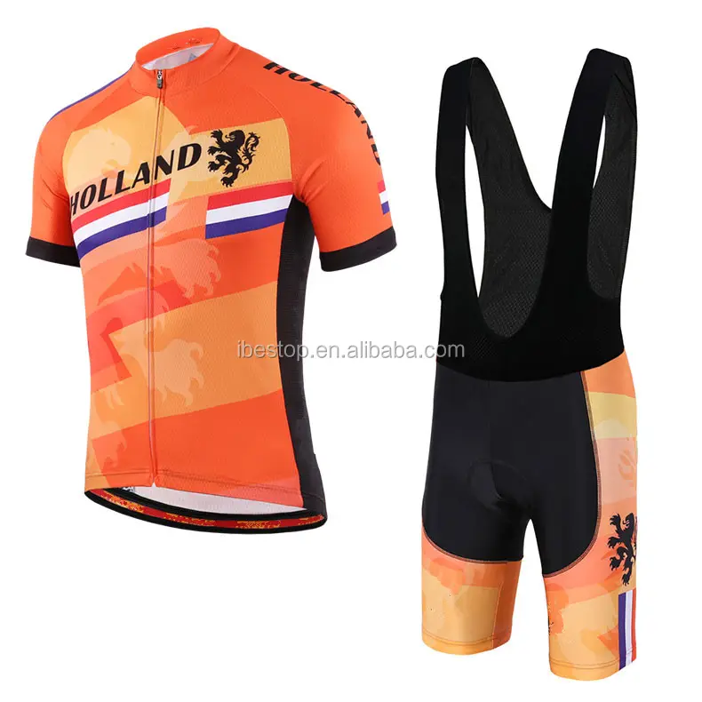Custom Men Cycling Clothing Set Pro Team Cycling Jersey And Bib Shorts Set Ropa De Ciclismo