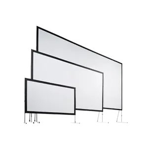 Hot selling Fast Fold Screen flexible front or rear projection screen with full dress kit