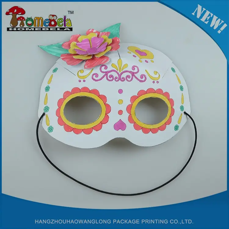 Vender bem novo tipo de animal cosplay máscara de pasta de papel com alta qualidade