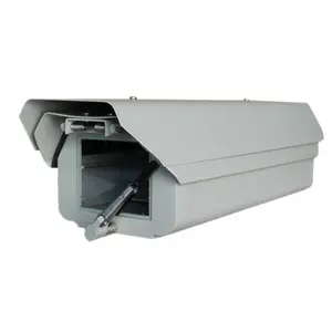 outdoor all-weather IP66 cctv camera housing with heater Fan Wiper sun-shield
