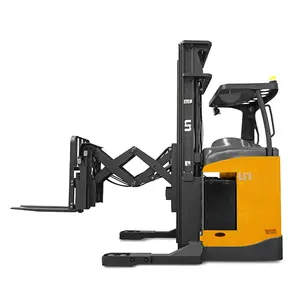 UN brand 1.5T Electric Double Deep Reach Truck Scissor lift Reach Truck 1500kg