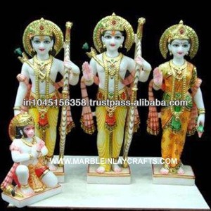 White Marble Ram Darbar <b>Statue</b> - Product Image 1